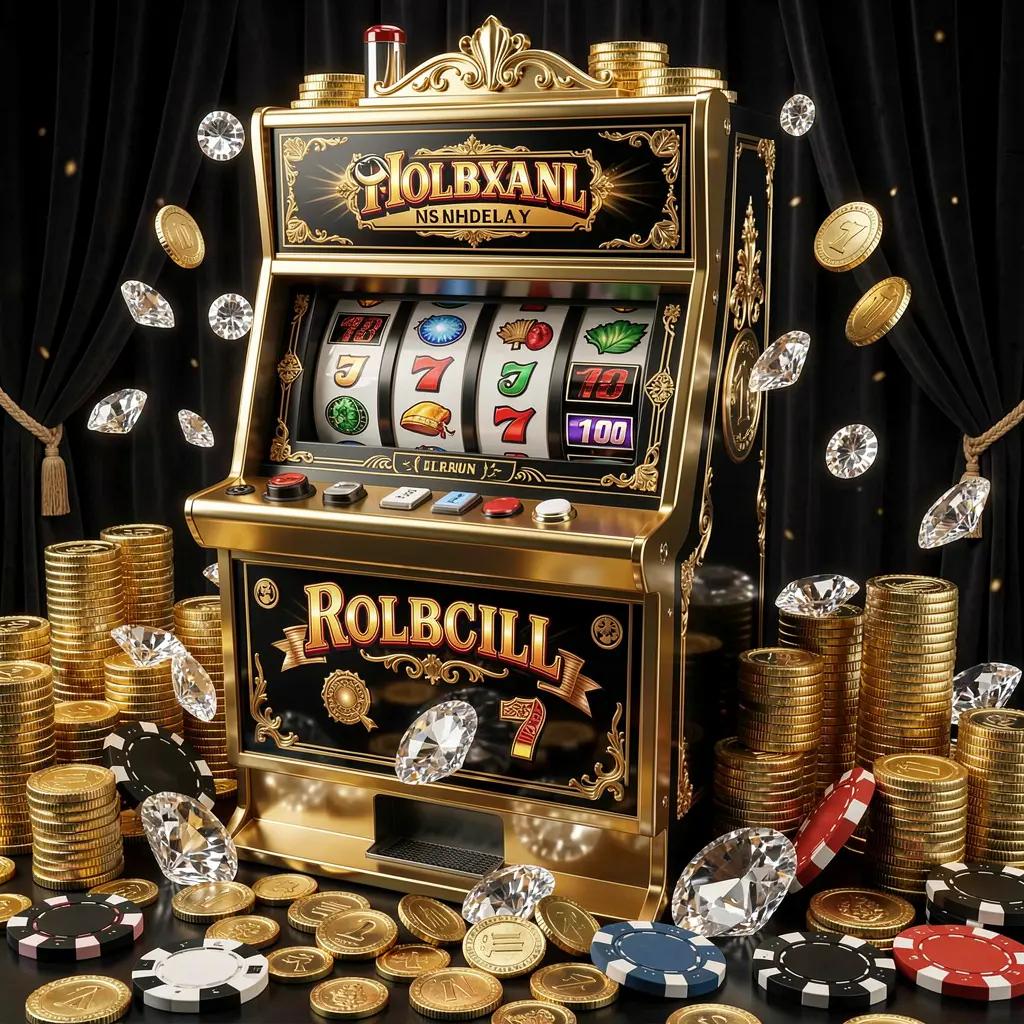 Elegant black and gold slot machine with classic symbols and stacked coins highlighting the premium gaming atmosphere of A880 slots in Bangladesh